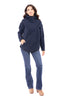 Walk With Me Women's Textured High-Neckline Hoodie