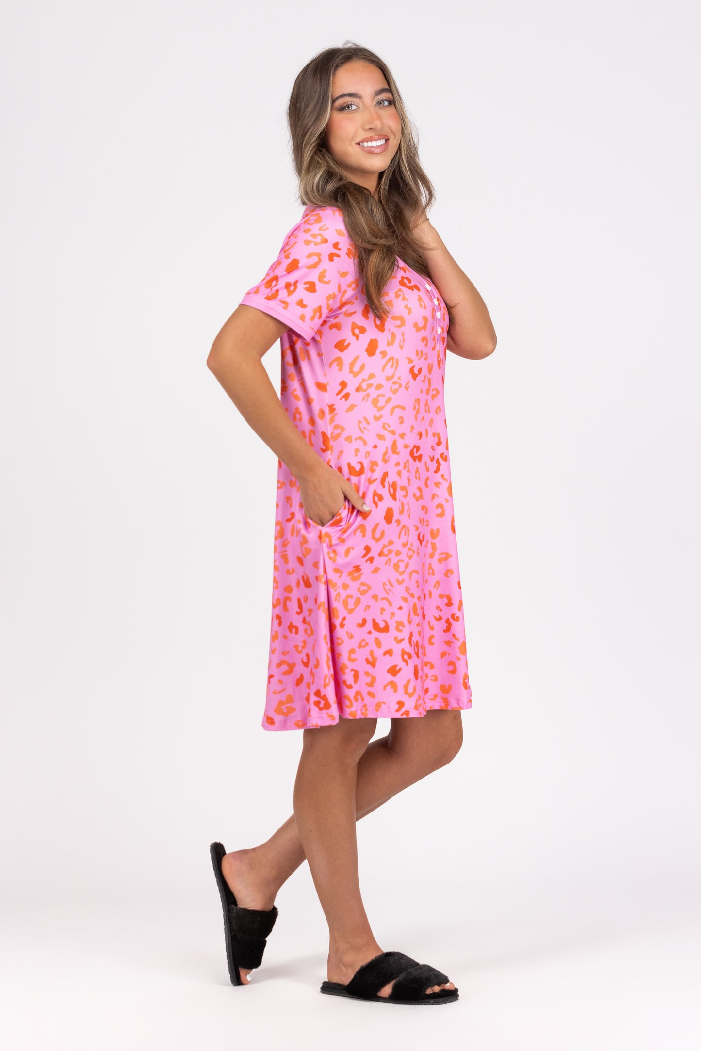 Meet Me In My Dreams Short Sleeve PJ Dress