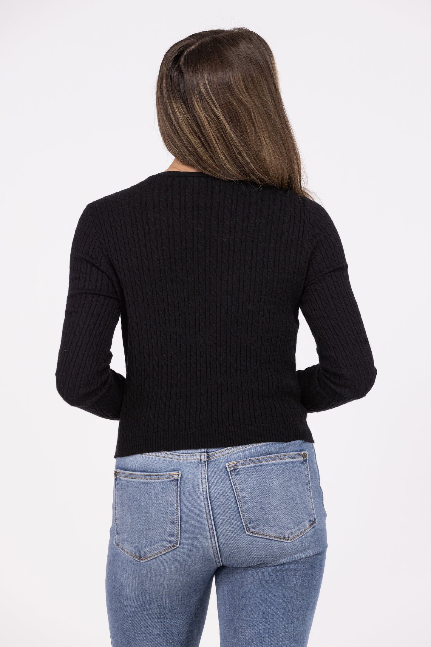 Not Just Anybody Long Sleeve Knit Top