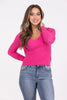 Not Just Anybody Long Sleeve Knit Top