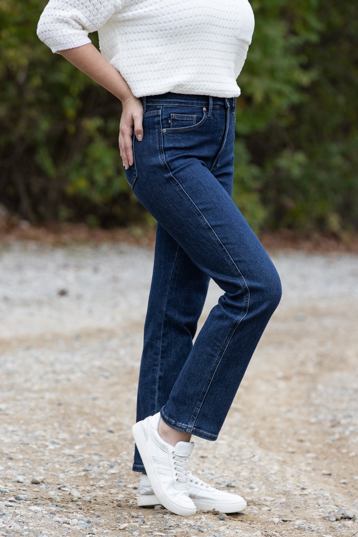 Judy Blue Keep Going High-Rise Tummy Control Straight Leg Denim