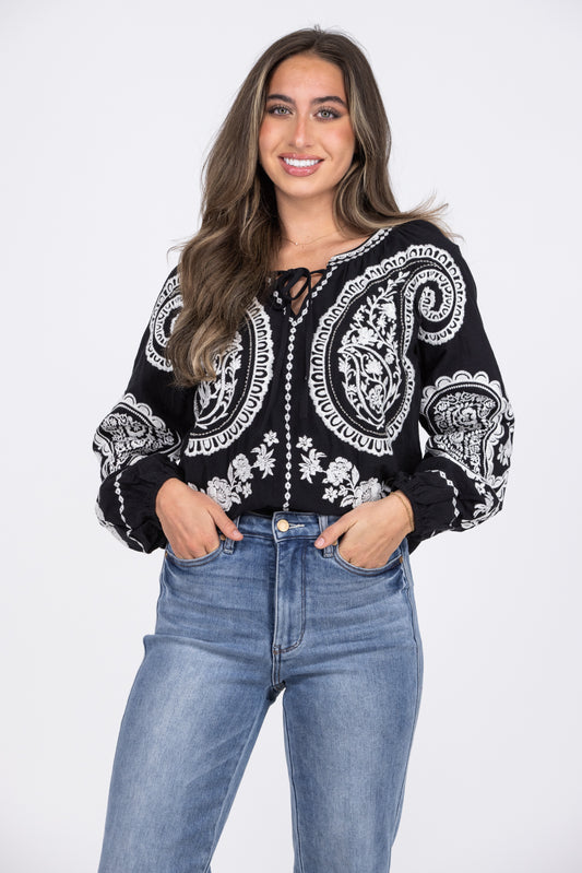 At the Rodeo Long Sleeve Top