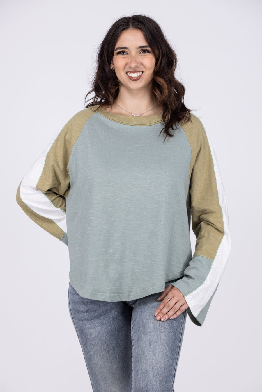 Not Your Girl Women's Color-Blocked Long Sleeve Top *Final Sale