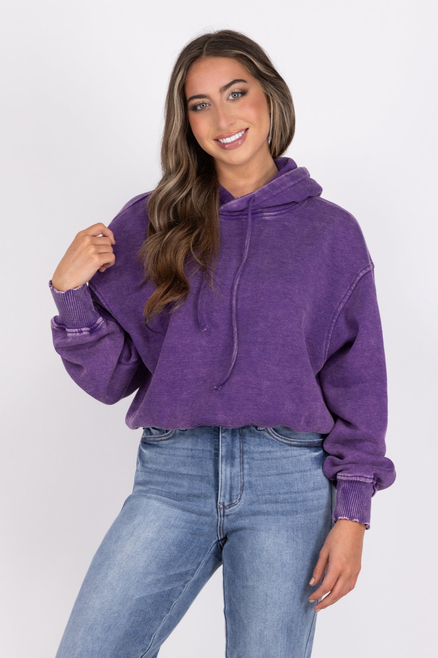 Let It Rock Cropped Hoodie