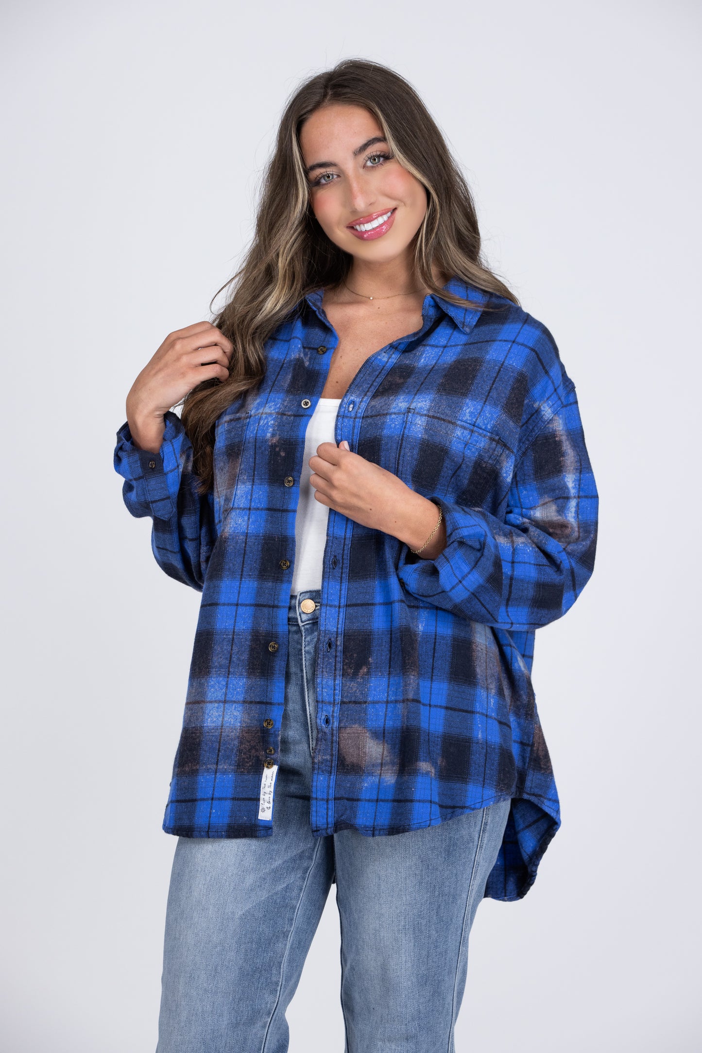 Next One Up Flannel Long Sleeve Top