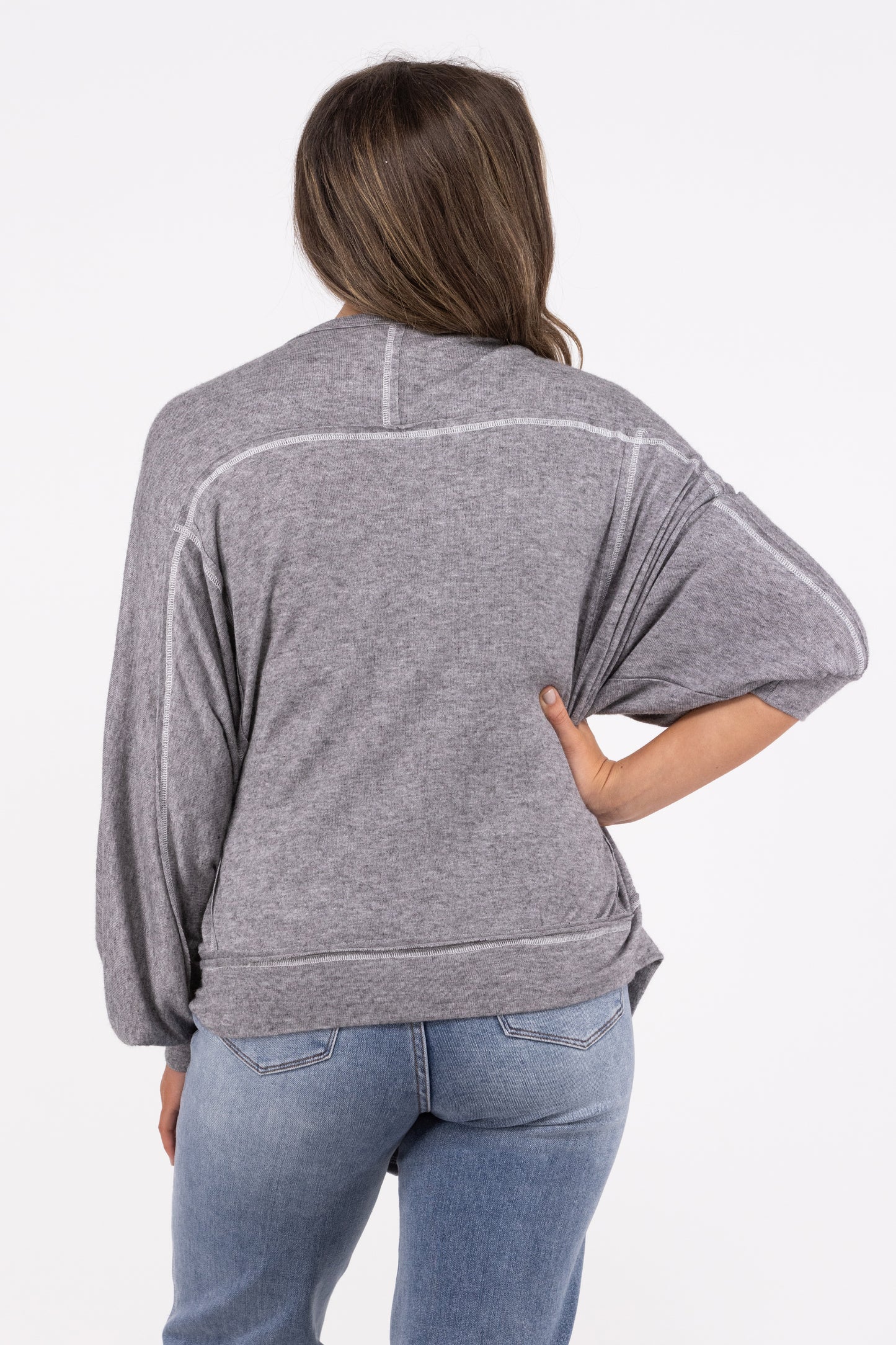 Casual Hangout Long Sleeve Top