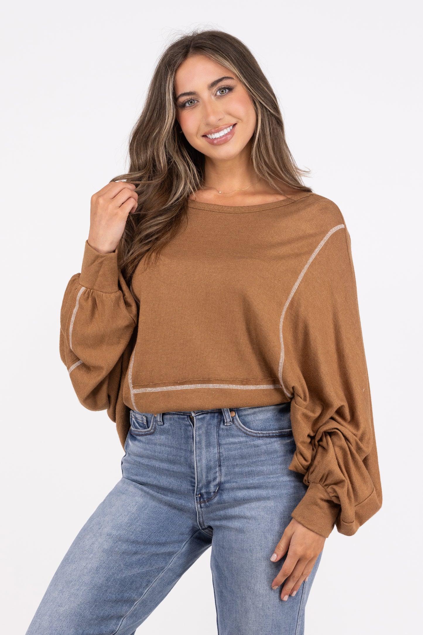 Casual Hangout Long Sleeve Top