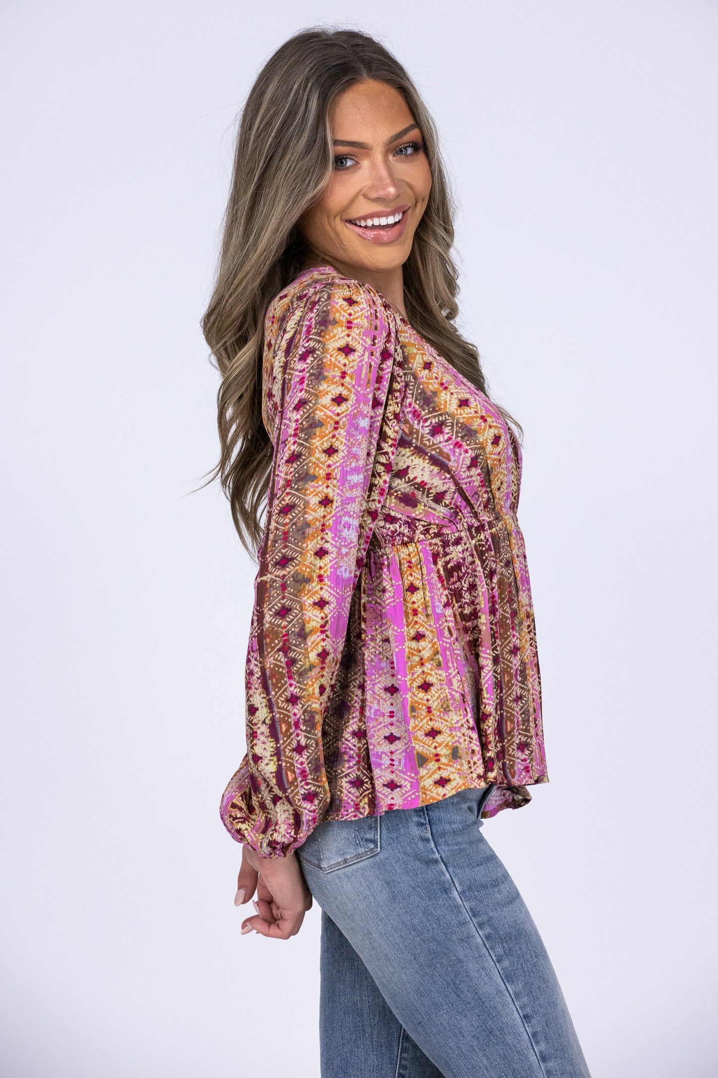 Desert Sunrise Long Sleeve Top