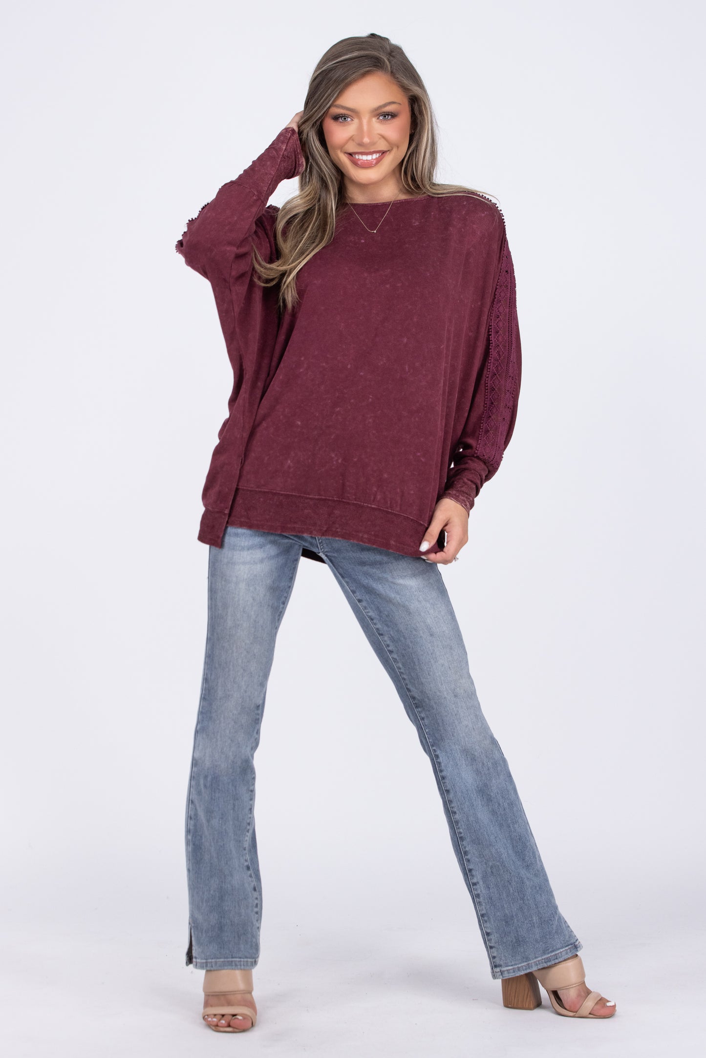 Brilliant Gemstone Long Sleeve Top * Final Sale*