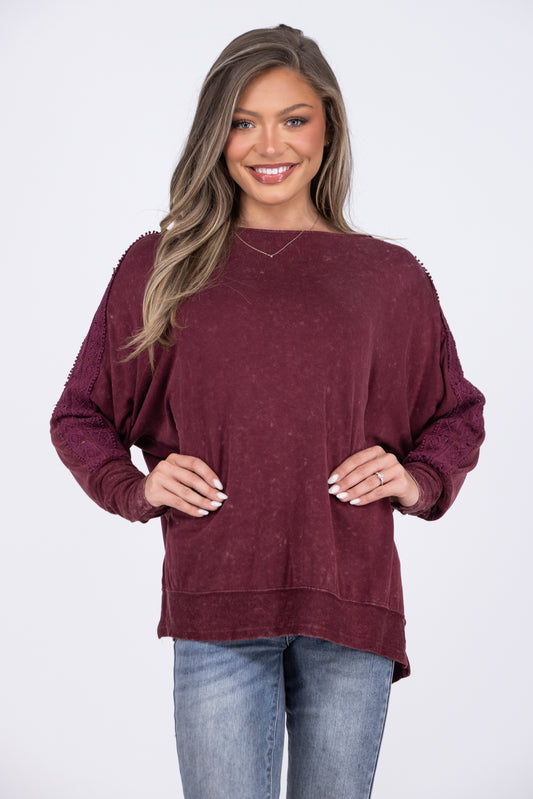 Brilliant Gemstone Long Sleeve Top