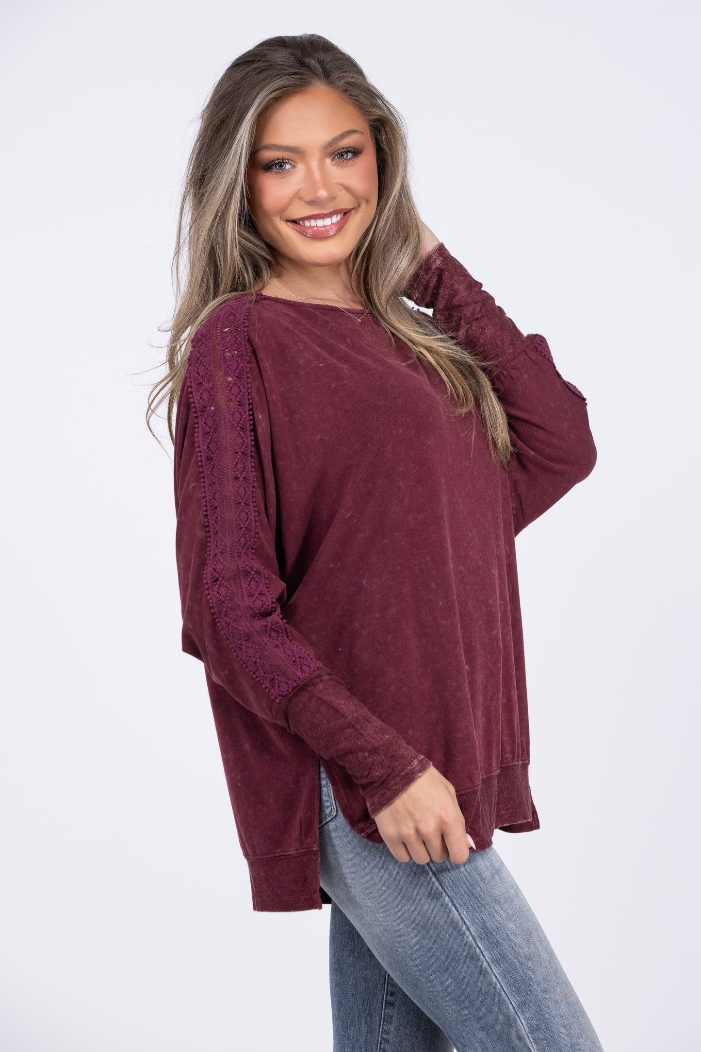 Brilliant Gemstone Long Sleeve Top * Final Sale*