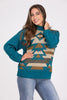 To the Mountain's Peak Women's Modern Mock Neckline Sweater