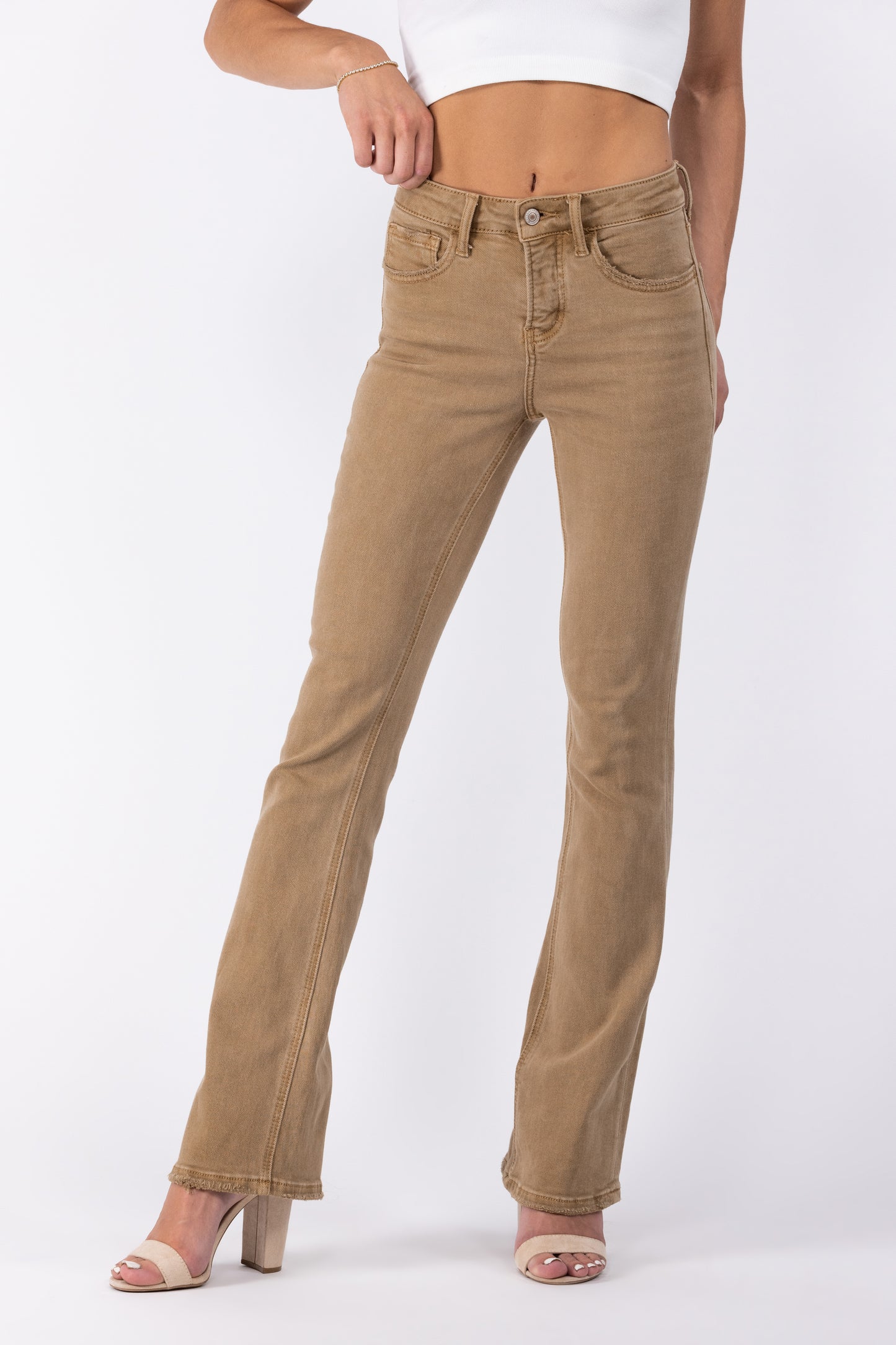 The London from Lovervet exclusively at ALB: High-Rise Tummy Control Bootcut Denim