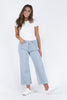 The Sophie from Lovervet: High-Rise Crop Wide Leg Denim