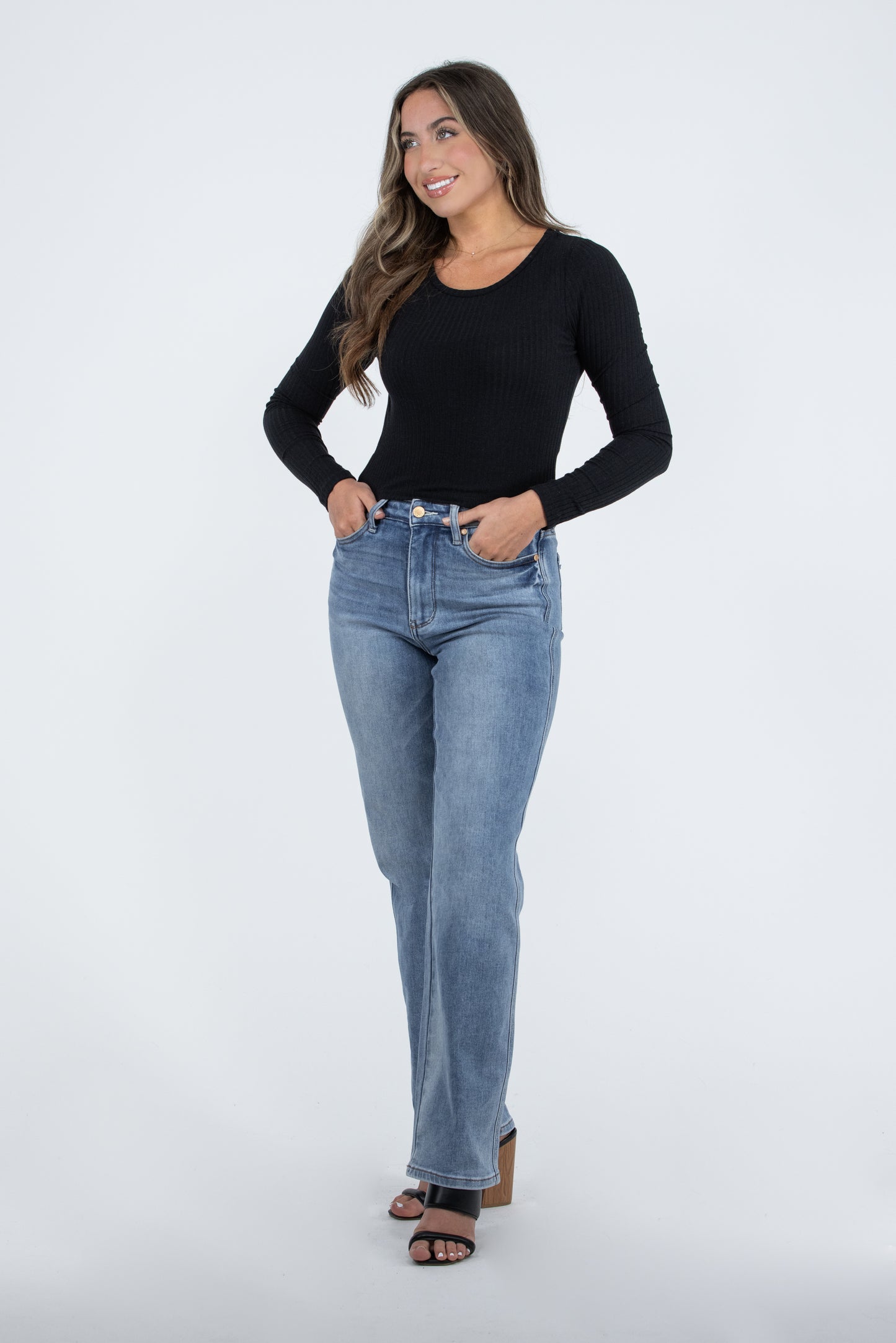 Phoebe Long Sleeve Crop Top