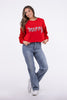 Be Merry Women's Oversized Long Sleeve Top