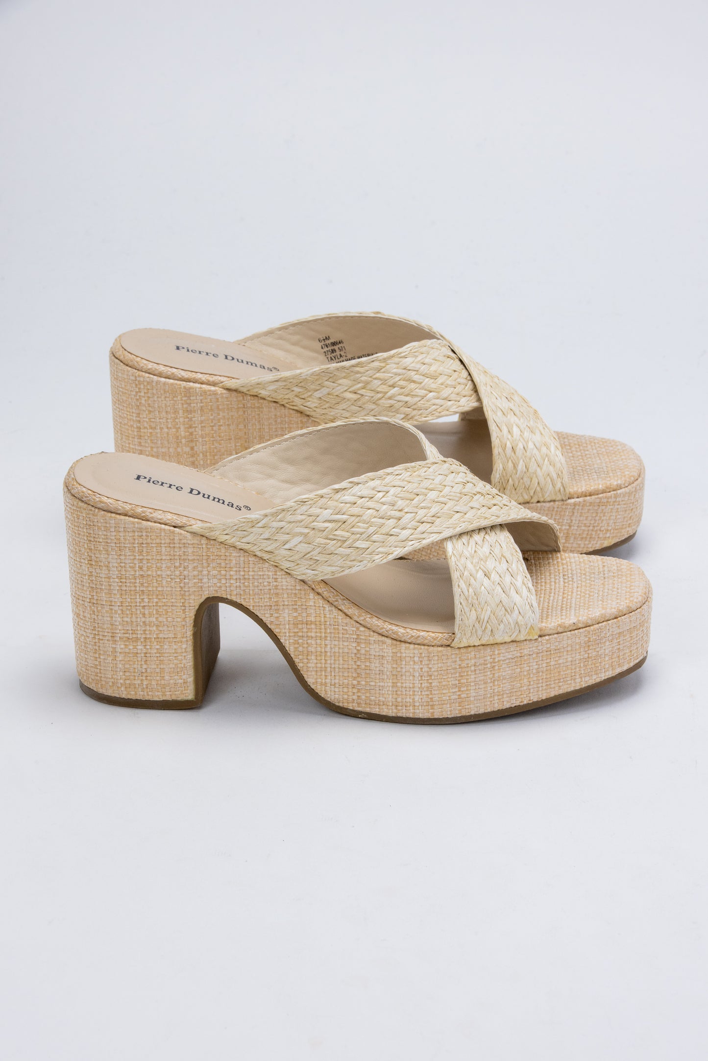 Pierre Dumas Cross Weave Picnic Basket Sandals