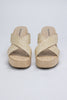 Pierre Dumas Cross Weave Picnic Basket Sandals