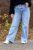 The Savannah from Lovervet: High-Rise Tummy Control Wide Leg Denim