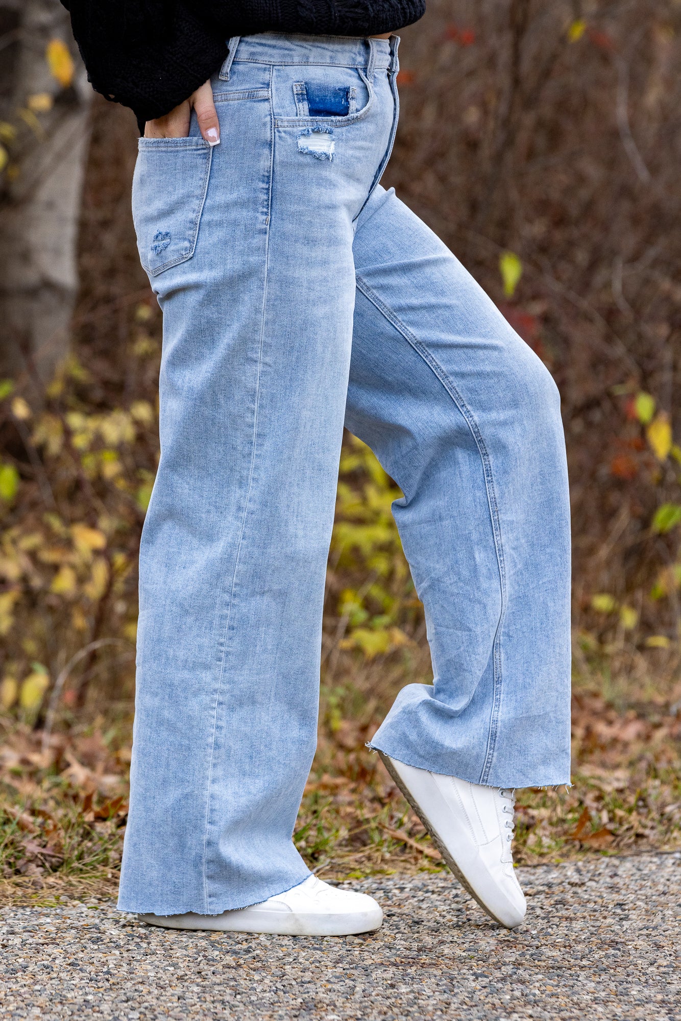 The Savannah from Lovervet: High-Rise Tummy Control Wide Leg Denim