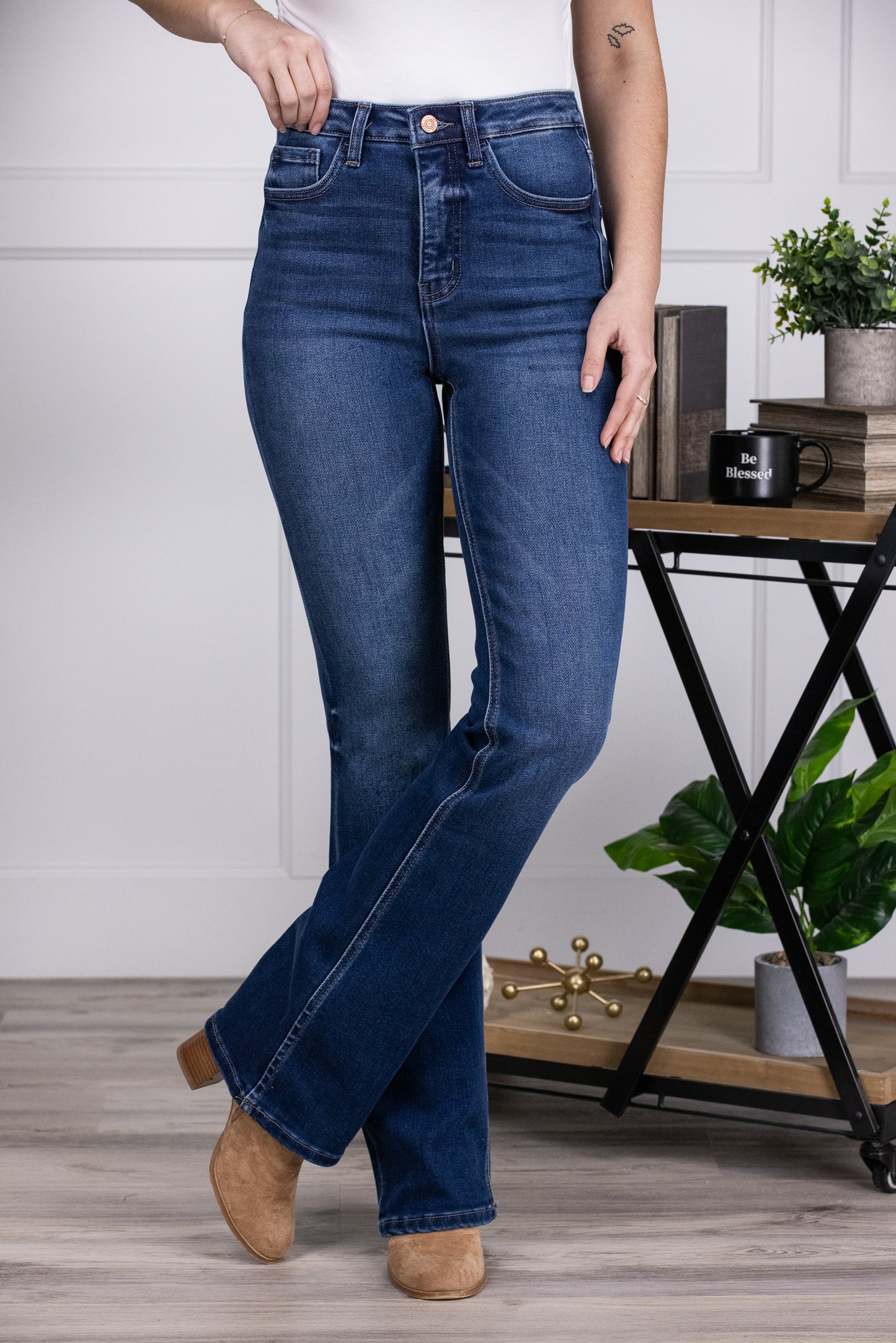 The Bailey from Lovervet *Two Lengths* High-Rise Tummy Control Bootcut Denim