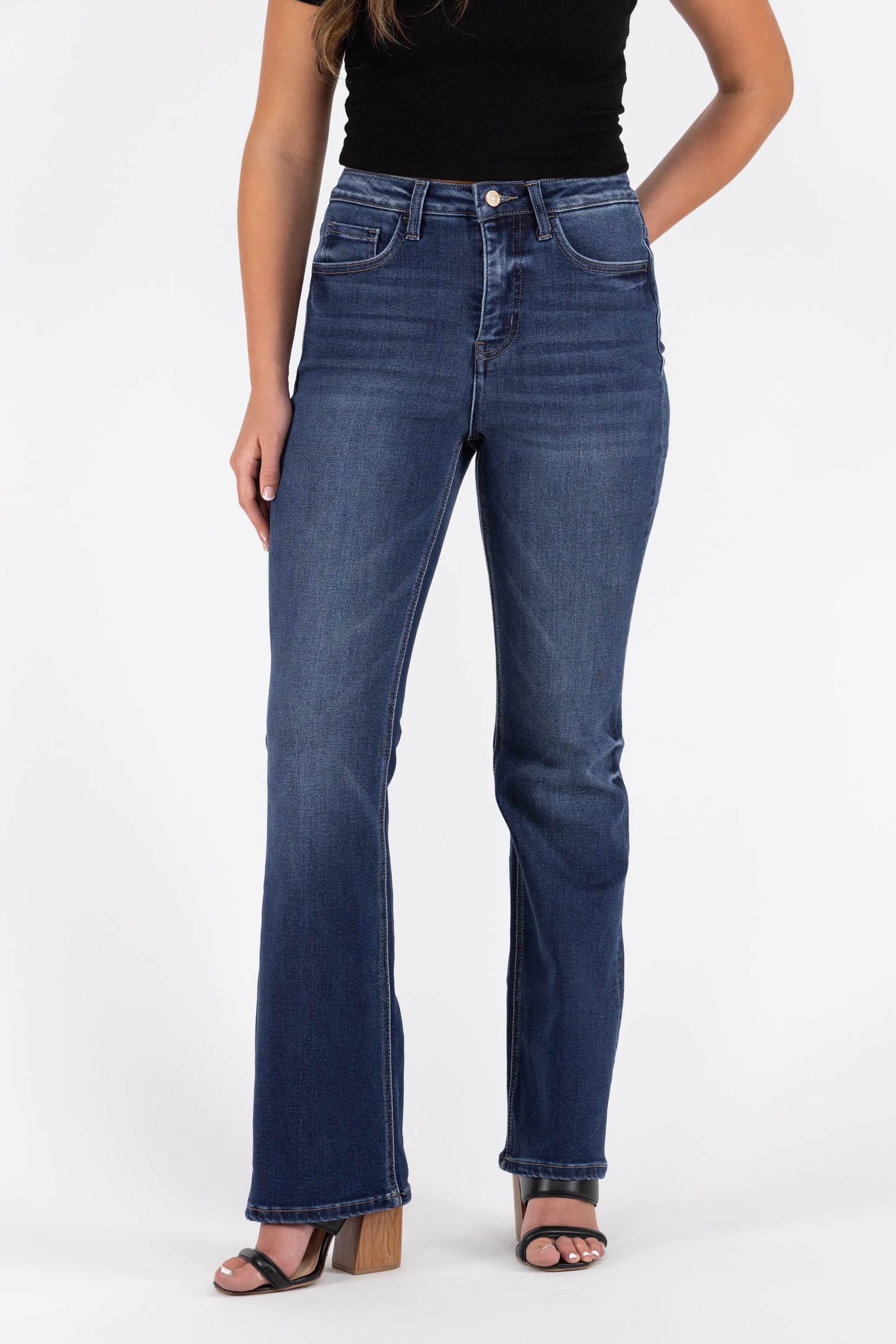 The Bailey from Lovervet *Two Lengths* High-Rise Tummy Control Bootcut Denim