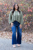 The Erin from Lovervet: High-Rise Wide Leg Cropped Tummy Control Denim