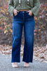 The Erin from Lovervet: High-Rise Wide Leg Cropped Tummy Control Denim * Final Sale*