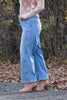 The Caitlin from Lovervet: High-Rise Tummy Control Cropped Wide Leg Denim * Final Sale*