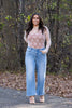 The Caitlin from Lovervet: High-Rise Tummy Control Cropped Wide Leg Denim * Final Sale*