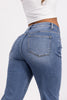 2 LENGTHS The Alexis from Lovervet: High-Rise Tummy Control Relaxed Flare Denim