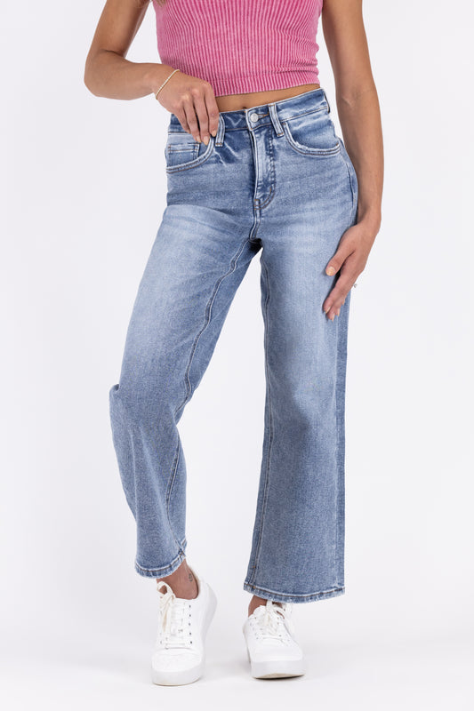 2 LENGTHS The Piper from Lovervet Super High-Rise Tummy Control Cropped Wide Leg Denim