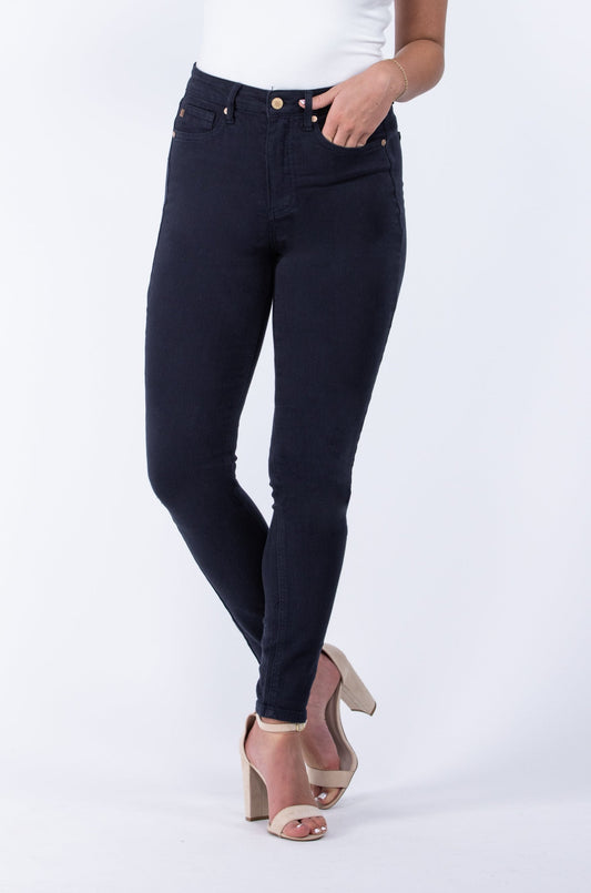 The Anna from Judy Blue: High-Rise Garment Dyed Tummy Control Skinny