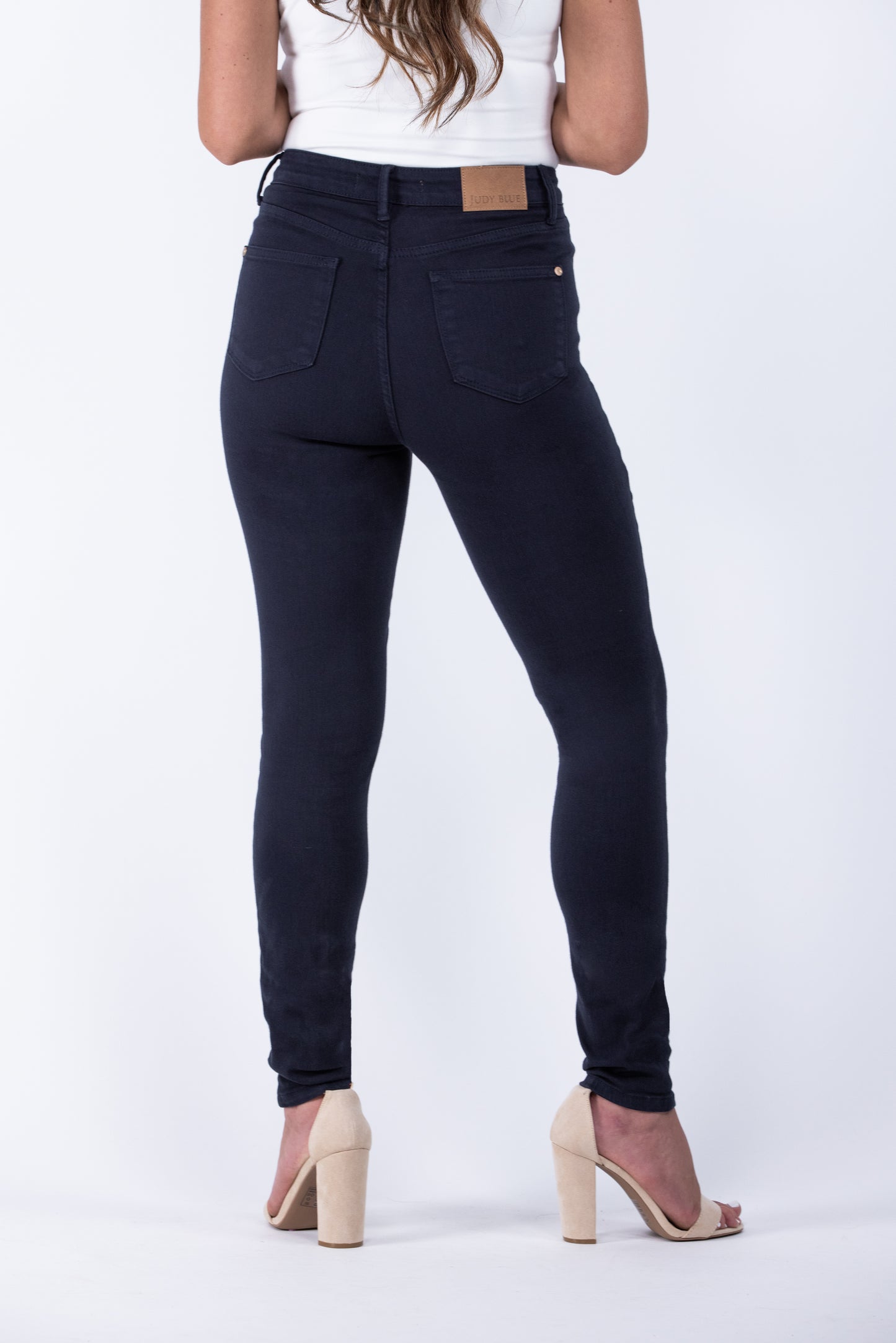 The Anna from Judy Blue: High-Rise Garment Dyed Tummy Control Skinny