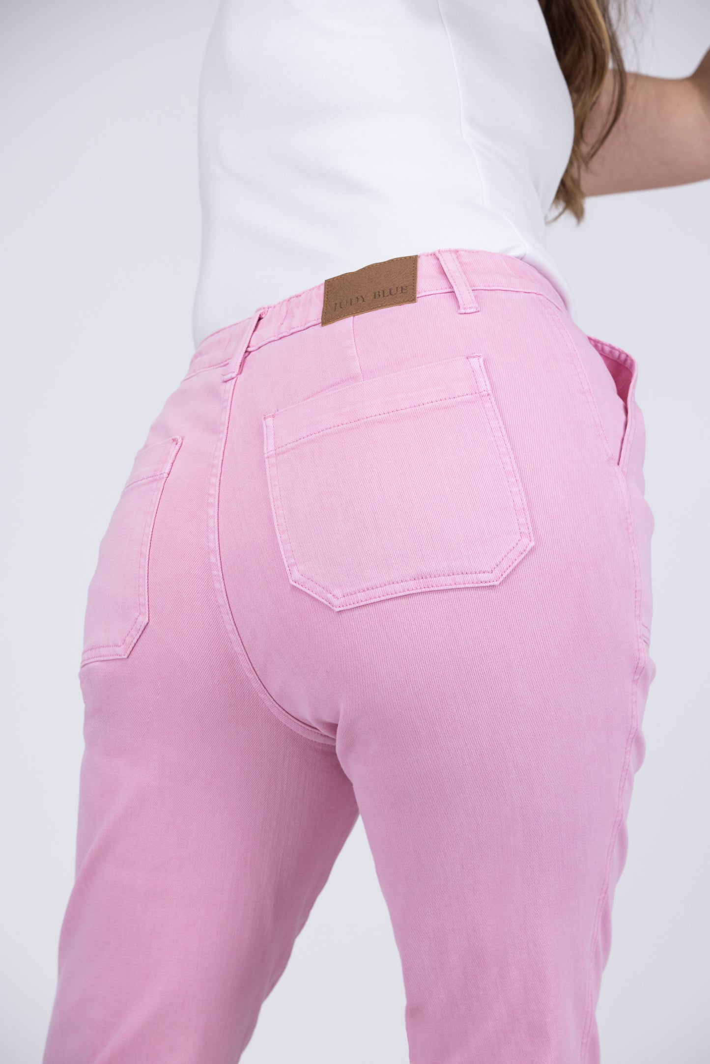 The Josie from Judy Blue: High-Rise Garment Dyed Denim Jogger