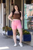 The Mayven from Judy Blue: High-Rise Tummy Control Garment Dyed Denim Shorts