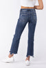 Rough And Tumble from Lovervet: Mid-Rise Crop Kick Flare Denim