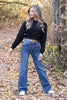 The Hannah from Lovervet: Super High-Rise Tummy Control Wide Leg Denim