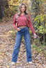 The Hannah from Lovervet: Super High-Rise Tummy Control Wide Leg Denim