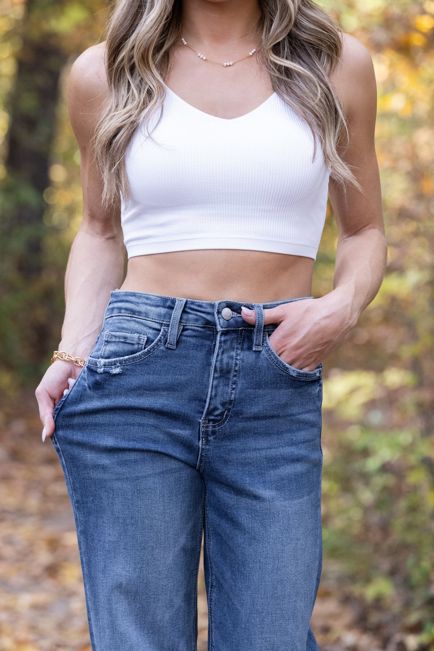 The Hannah from Lovervet: Super High-Rise Tummy Control Wide Leg Denim