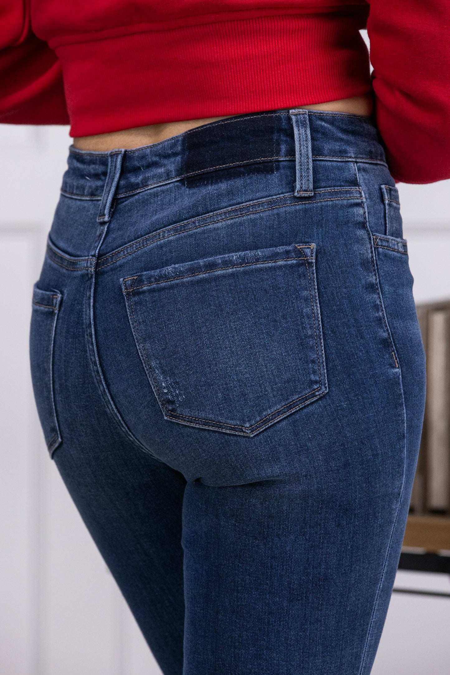 The McKenzie from Lovervet: High-Rise Tummy Control Flare Denim