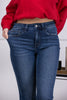 The McKenzie from Lovervet: High-Rise Tummy Control Flare Denim