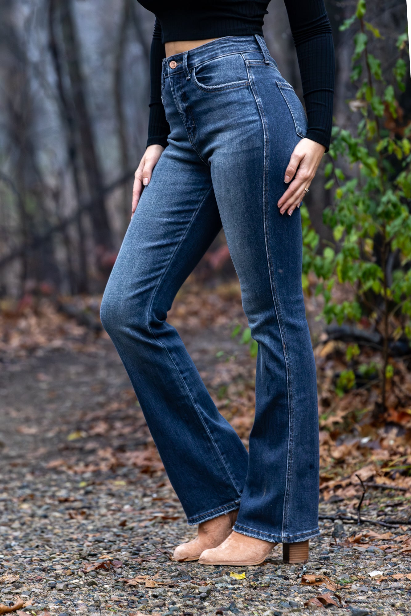 The Austin from Lovervet: High-Rise Tummy Control Bootcut Denim