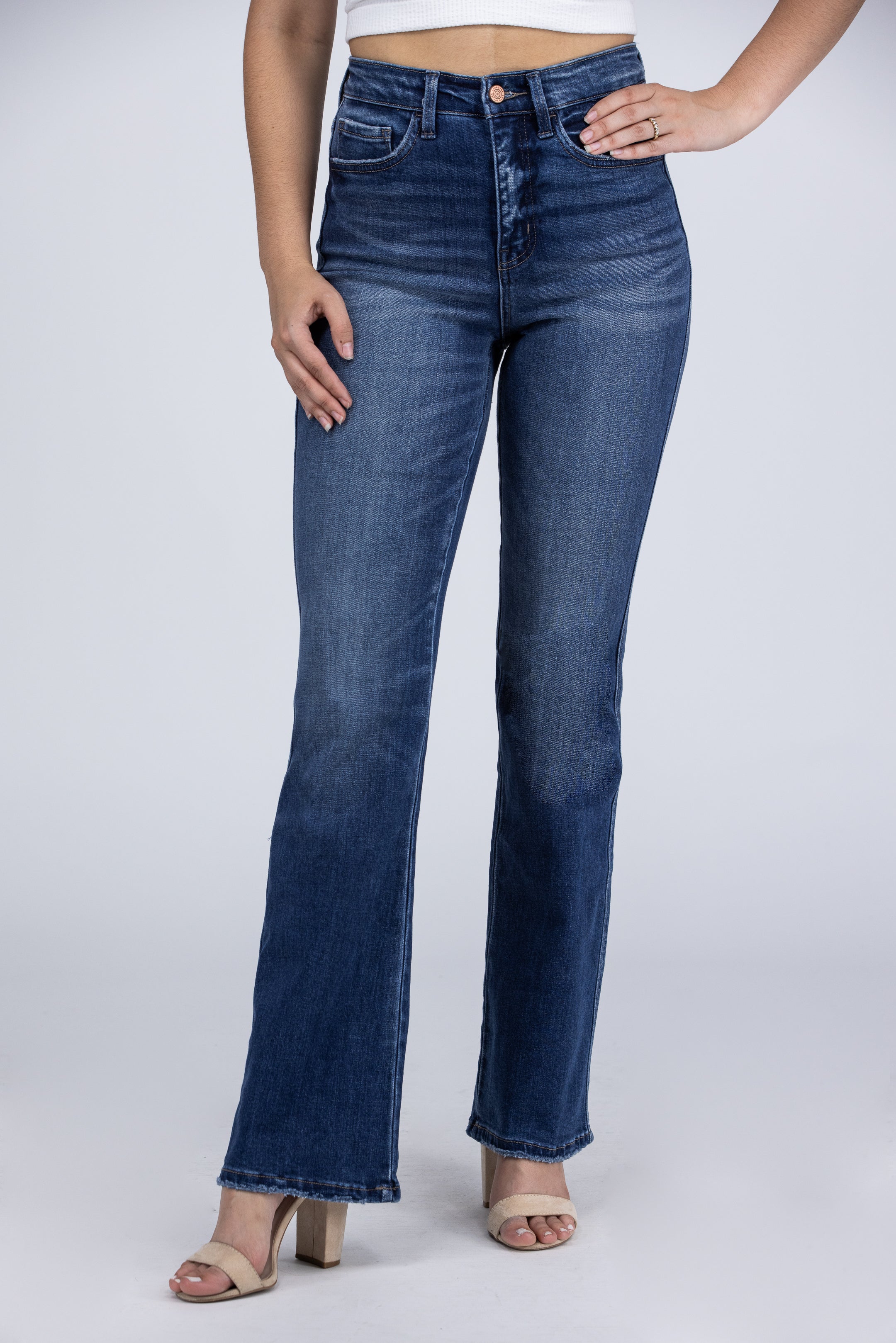 Finley - Tummy Control Wide Leg Jeans (Lovervet) main image 1