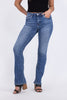 Think Happy Thoughts from Lovervet: High-Rise Slim Bootcut Denim