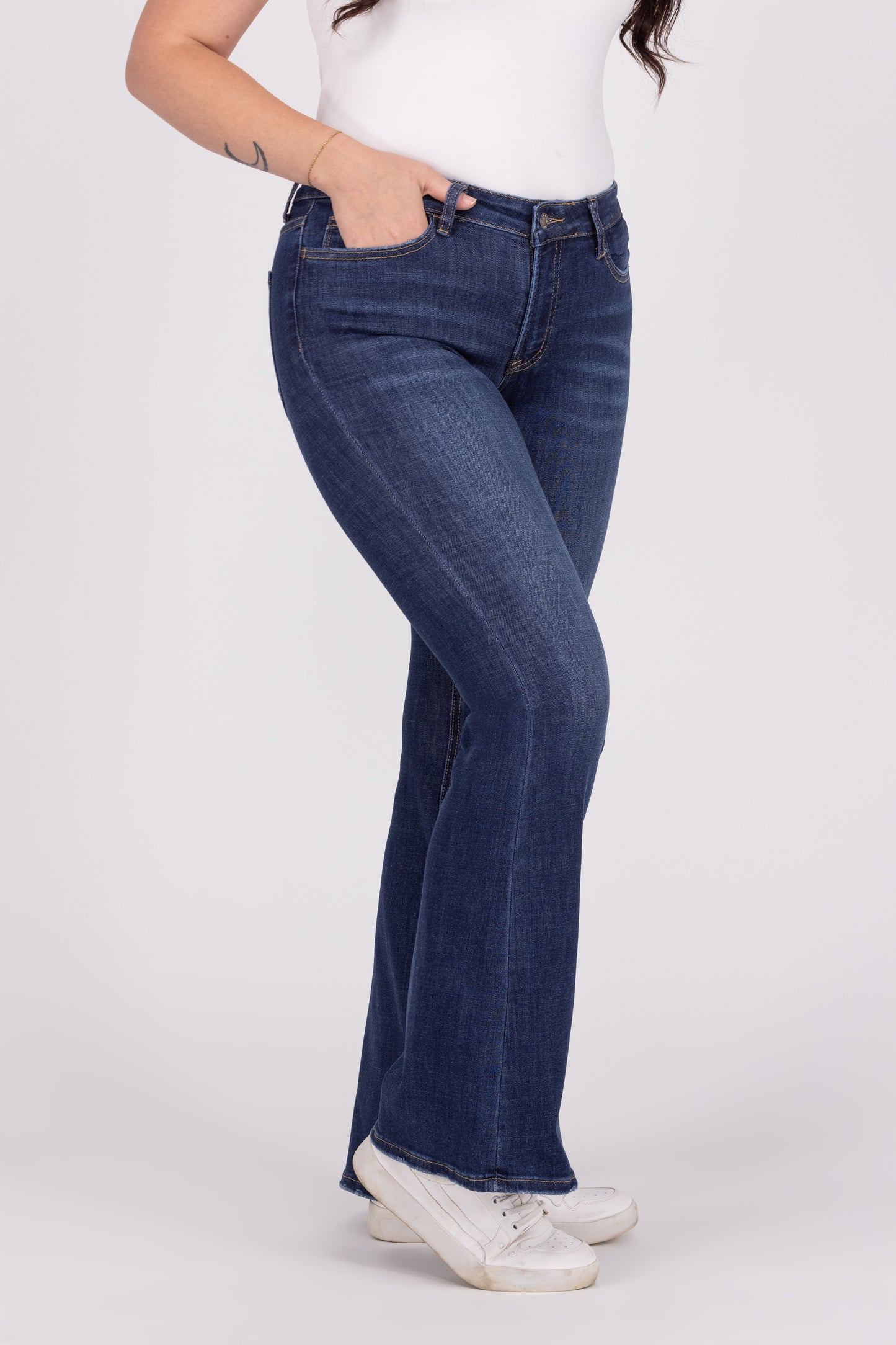 Livin' The Sweet Life from Lovervet: Mid-Rise Super Flare Denim