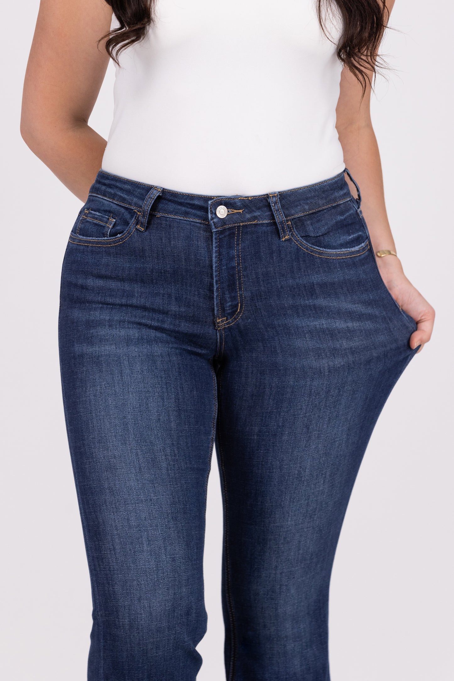 Livin' The Sweet Life from Lovervet: Mid-Rise Super Flare Denim