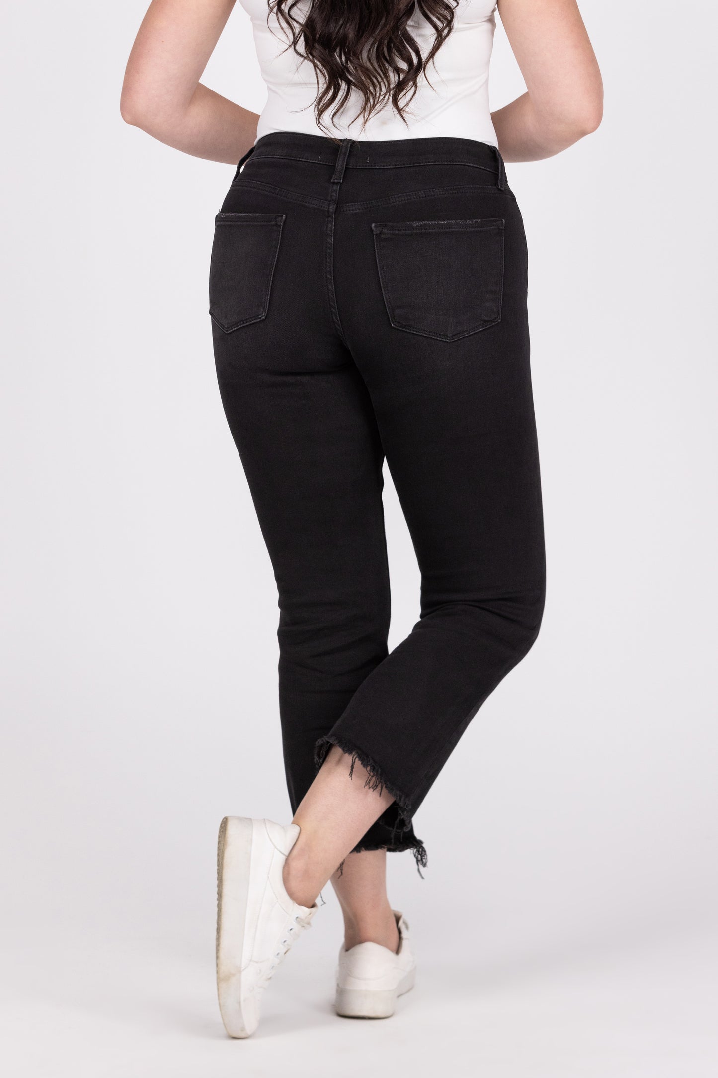 Fraying At The Edge from Lovervet: Mid-Rise Crop Flare Denim