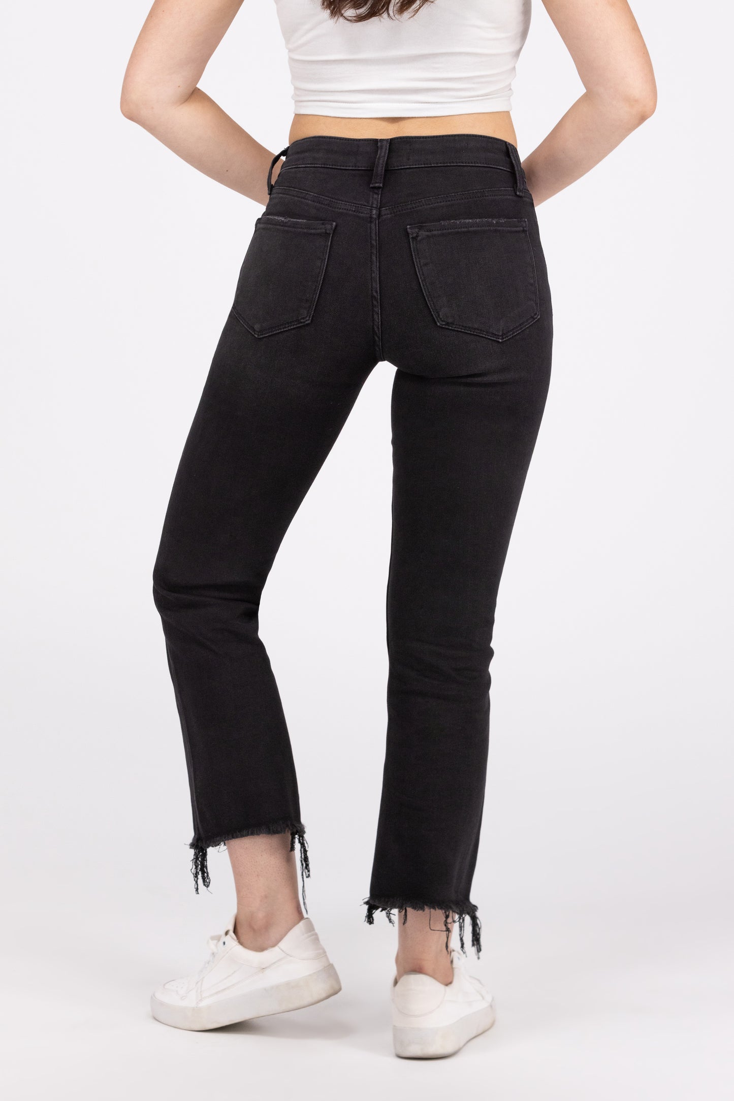 Fraying At The Edge from Lovervet: Mid-Rise Crop Flare Denim