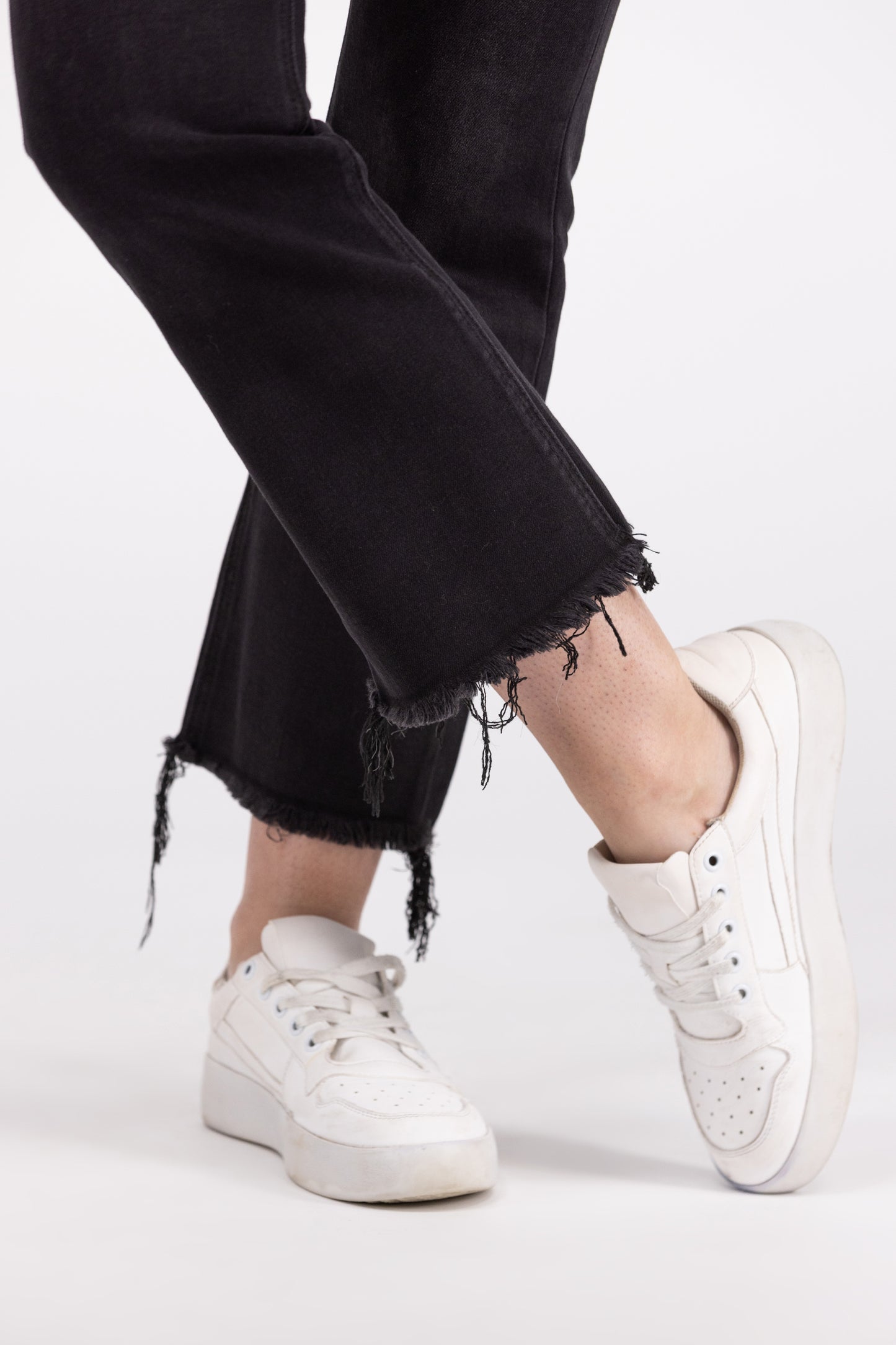 Fraying At The Edge from Lovervet: Mid-Rise Crop Flare Denim